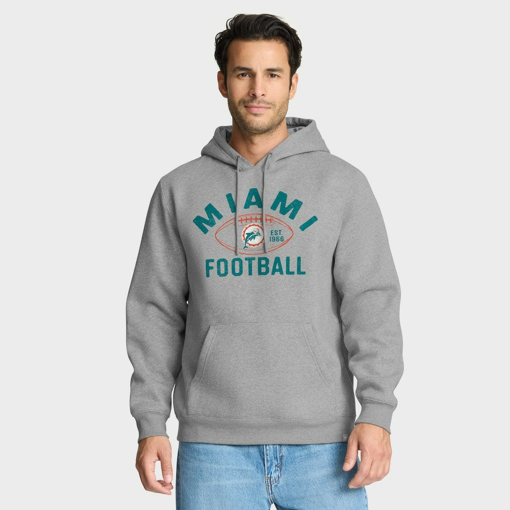 Fanatics Miami Dolphins Fumblerooski Legacy Pullover Hoodie Heather Gray