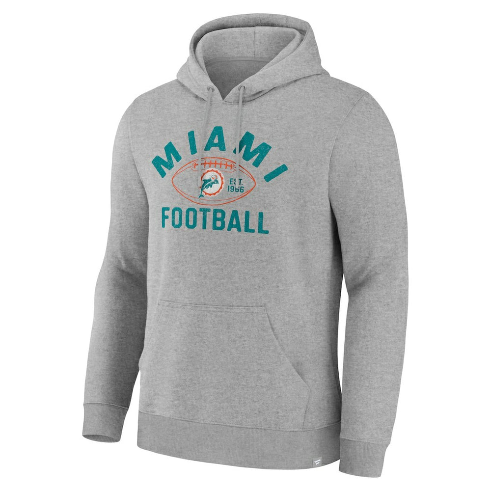 Fanatics Miami Dolphins Fumblerooski Legacy Pullover Hoodie Heather Gray