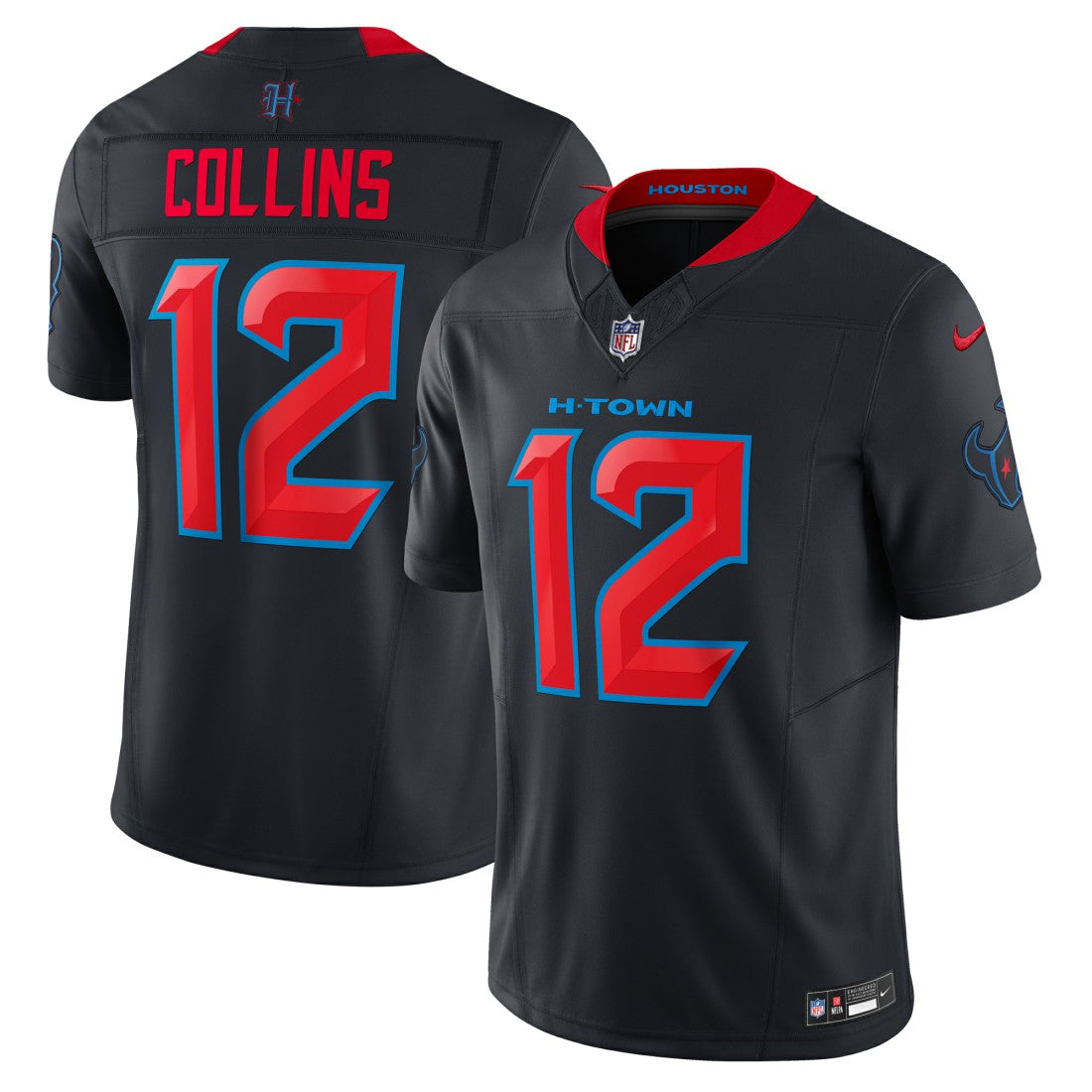Nike Nico Collins Houston Texans Alternate 2 Vapor F.U.S.E. Limited Jersey Navy