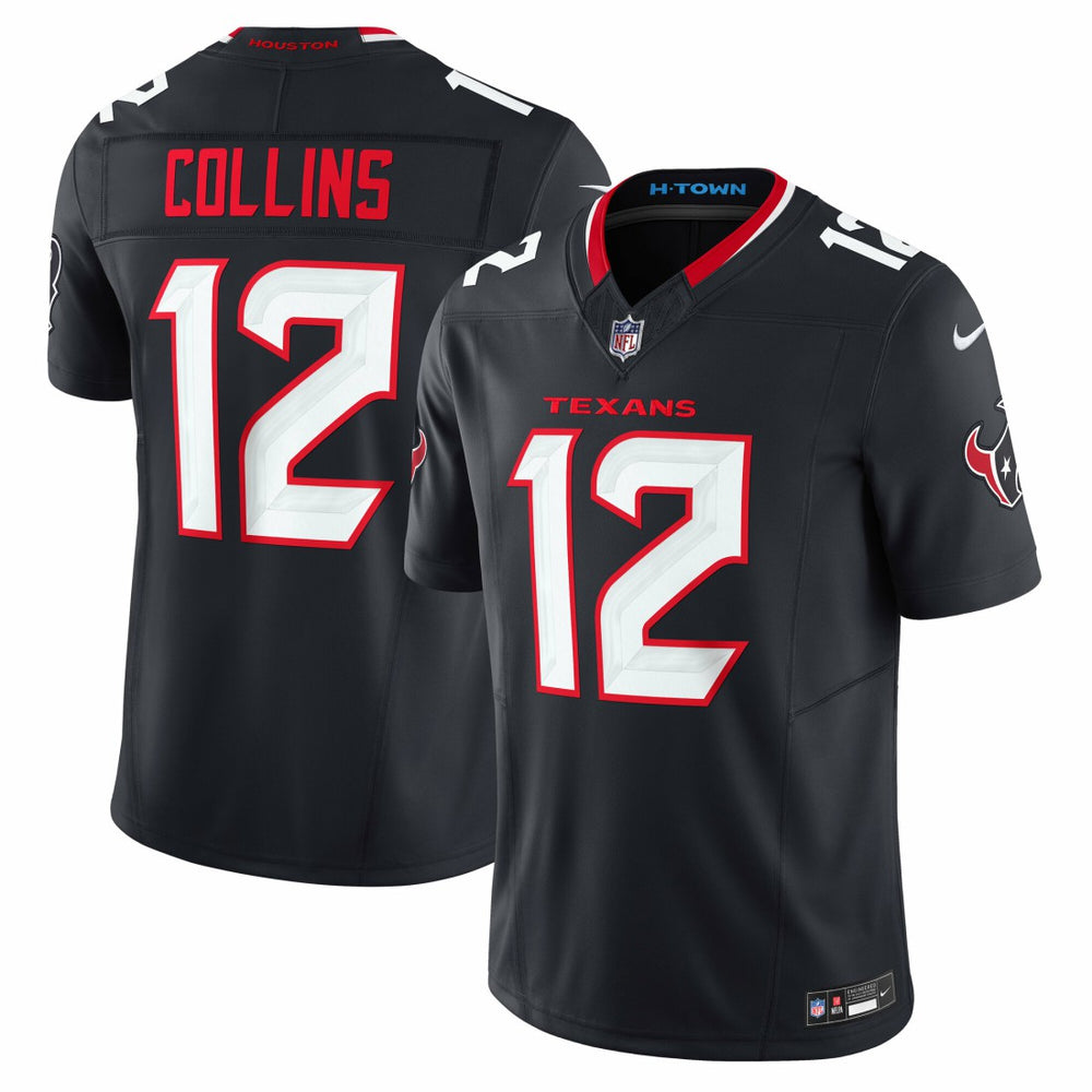 Nike Nico Collins Houston Texans Team Vapor F.U.S.E. Limited Jersey Navy