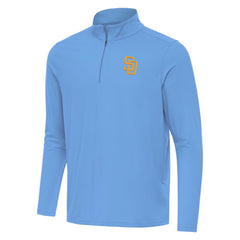 San Diego Padres Antigua Intent Quarter-Zip Top - Powder Blue - MLB on Sale
