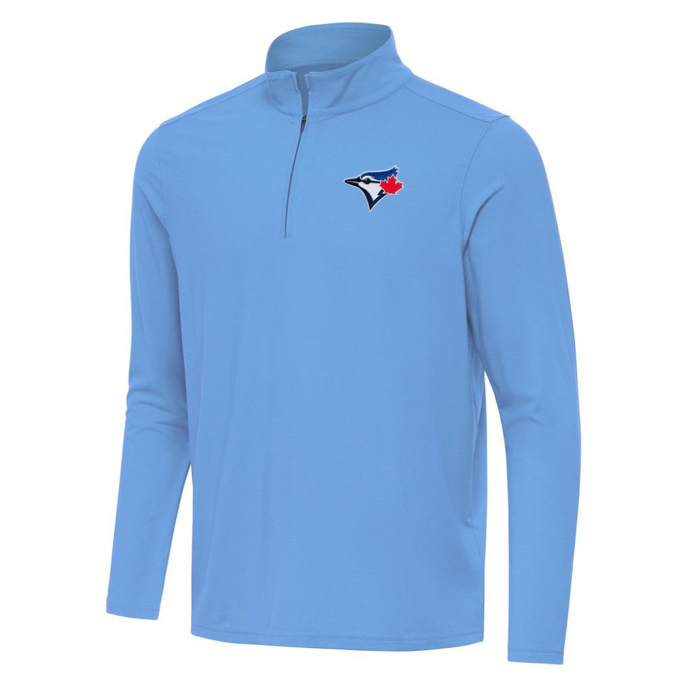 Toronto Blue Jays Antigua Intent Quarter-Zip Top - Powder Blue - MLB Online