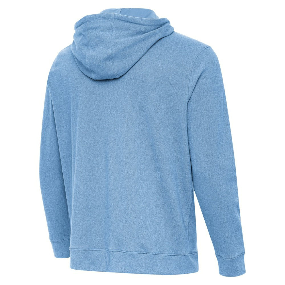 New York Yankees Antigua Cloud Pullover Hoodie - Heather Powder Blue - MLB Online