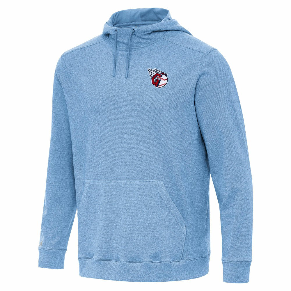 Cleveland Guardians Antigua Cloud Pullover Hoodie - Heather Powder Blue - MLB Online