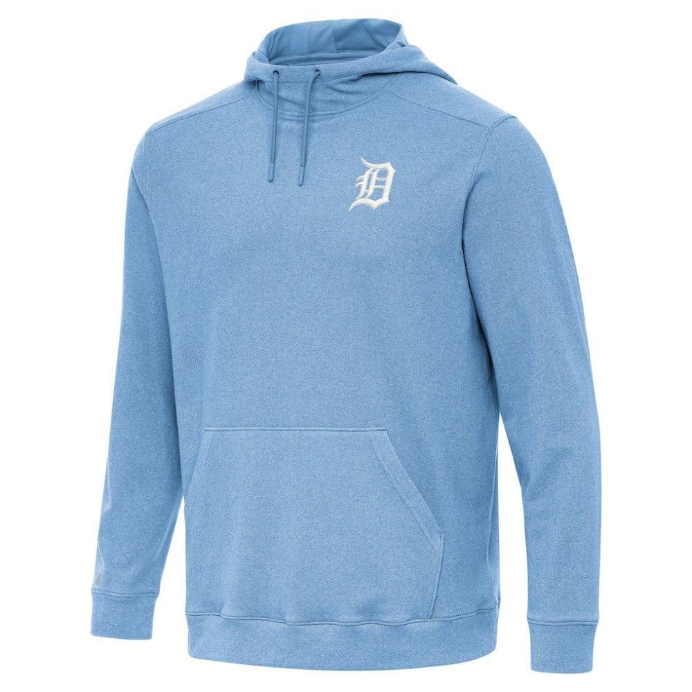 Detroit Tigers Antigua Cloud Pullover Hoodie - Heather Powder Blue - MLB on Sale