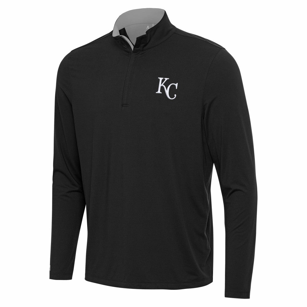 Kansas City Royals Antigua Content Quarter-Zip Top - Black - MLB Online