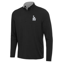 Los Angeles Dodgers Antigua Content Quarter-Zip Top - Black - MLB Lifestyle