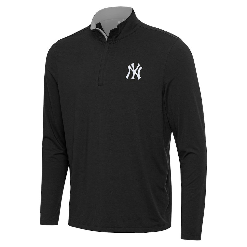 New York Yankees Antigua Content Quarter-Zip Top - Black - MLB on Sale