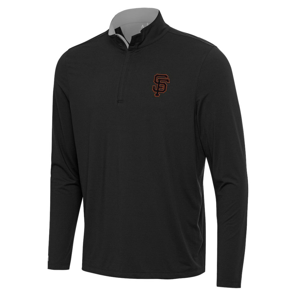 San Francisco Giants Antigua Content Quarter-Zip Top - Black - MLB Sale