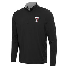 Texas Rangers Antigua Content Quarter-Zip Top - Black - MLB Online