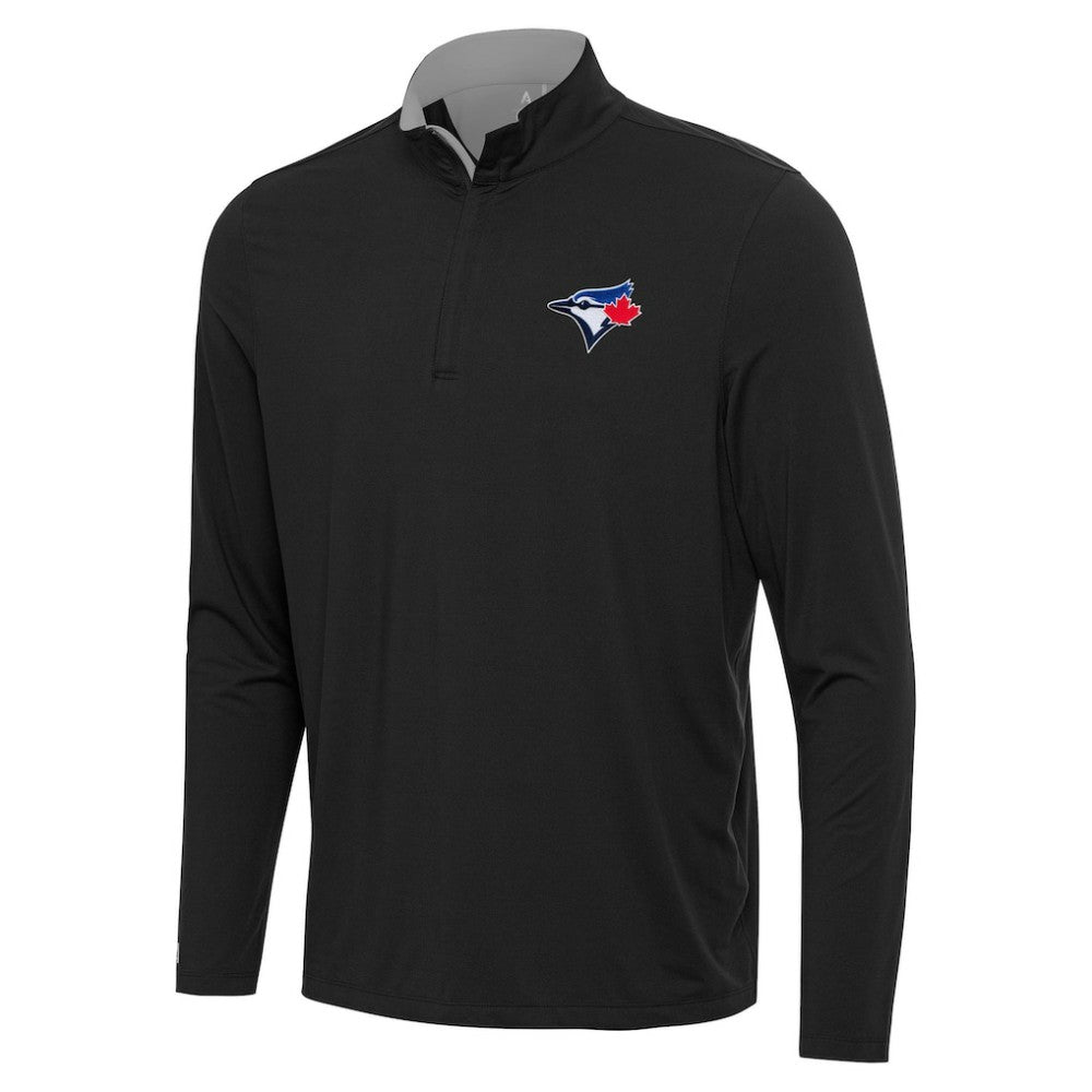 Toronto Blue Jays Antigua Content Quarter-Zip Top - Black - MLB Sale