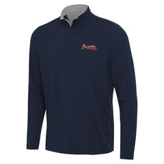 Atlanta Braves Antigua Content Quarter-Zip Top - Navy - MLB Sale