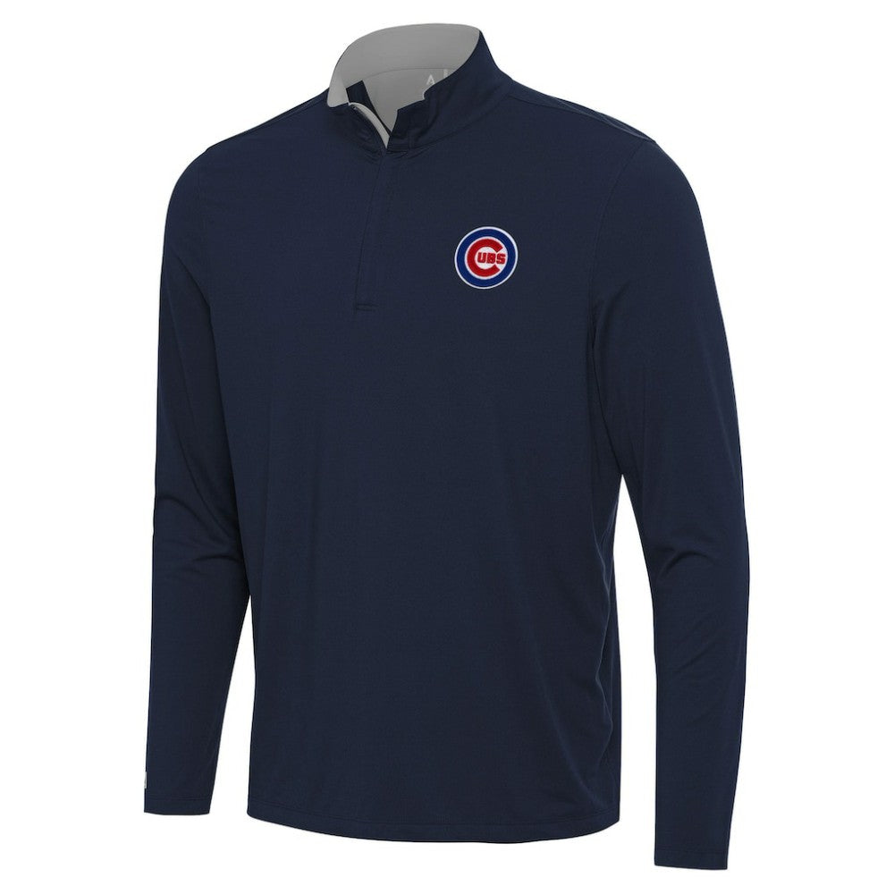 Chicago Cubs Antigua Content Quarter-Zip Top - Navy - MLB Online