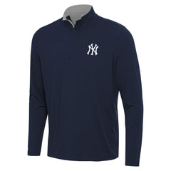 New York Yankees Antigua Content Quarter-Zip Top - Navy - MLB Lifestyle