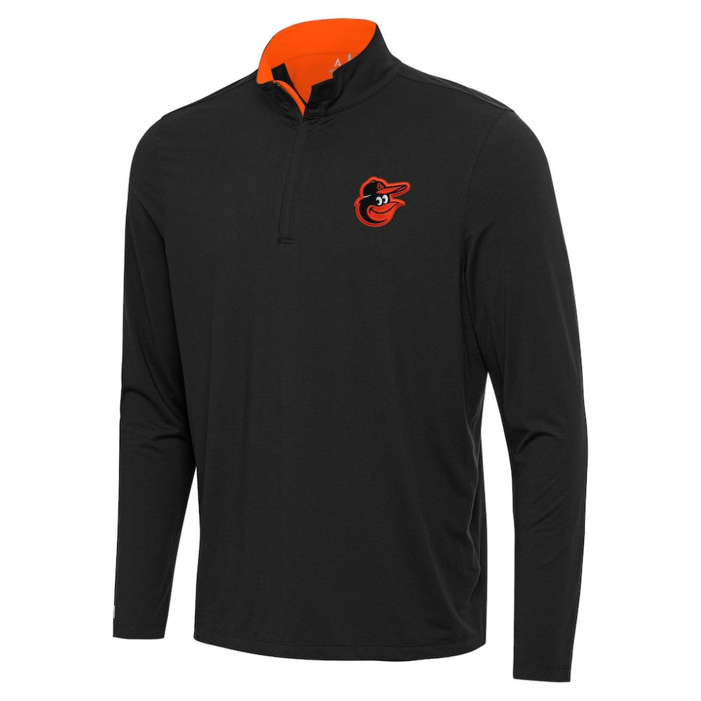 Baltimore Orioles Antigua Content Quarter-Zip Top - Black - MLB Discount