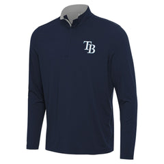 Tampa Bay Rays Antigua Content Quarter-Zip Top - Navy - MLB Discount
