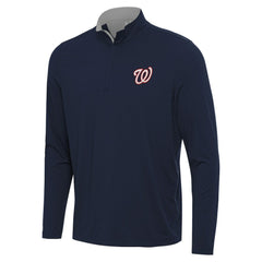 Washington Nationals Antigua Content Quarter-Zip Top - Navy - MLB Online