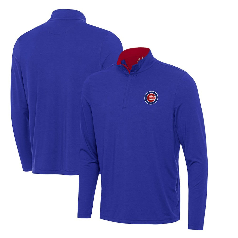Chicago Cubs Antigua Content Quarter-Zip Top - Royal - MLB Lifestyle
