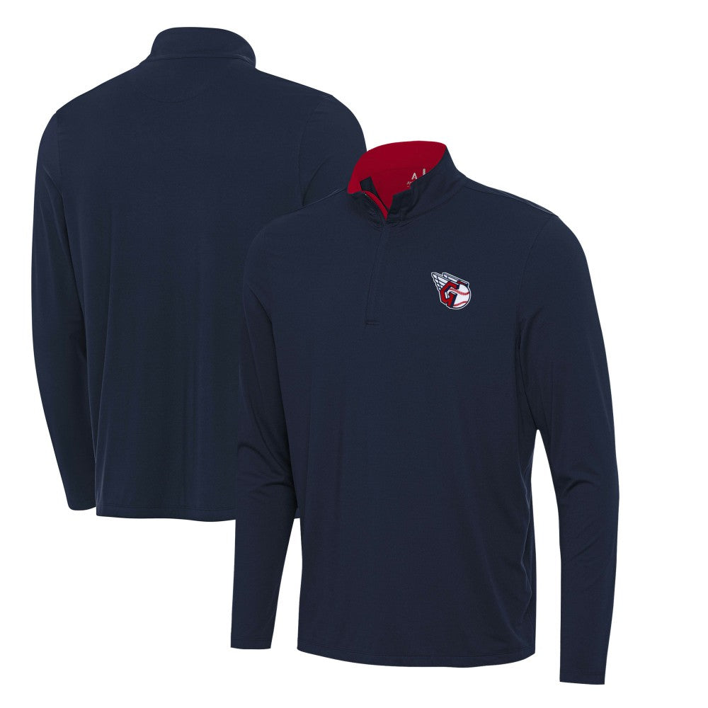 Cleveland Guardians Antigua Content Quarter-Zip Top - Navy - MLB Sale