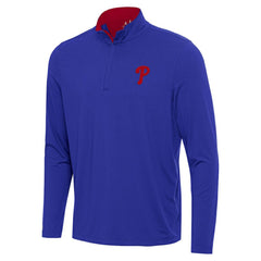Philadelphia Phillies Antigua Content Quarter-Zip Top - Royal - MLB on Sale