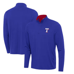 Texas Rangers Antigua Content Quarter-Zip Top - Royal - MLB Online