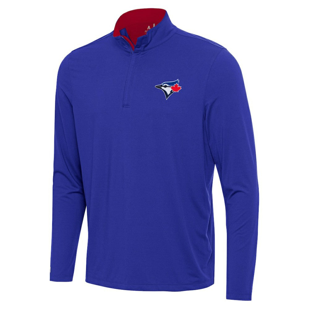 Toronto Blue Jays Antigua Content Quarter-Zip Top - Royal - MLB Online