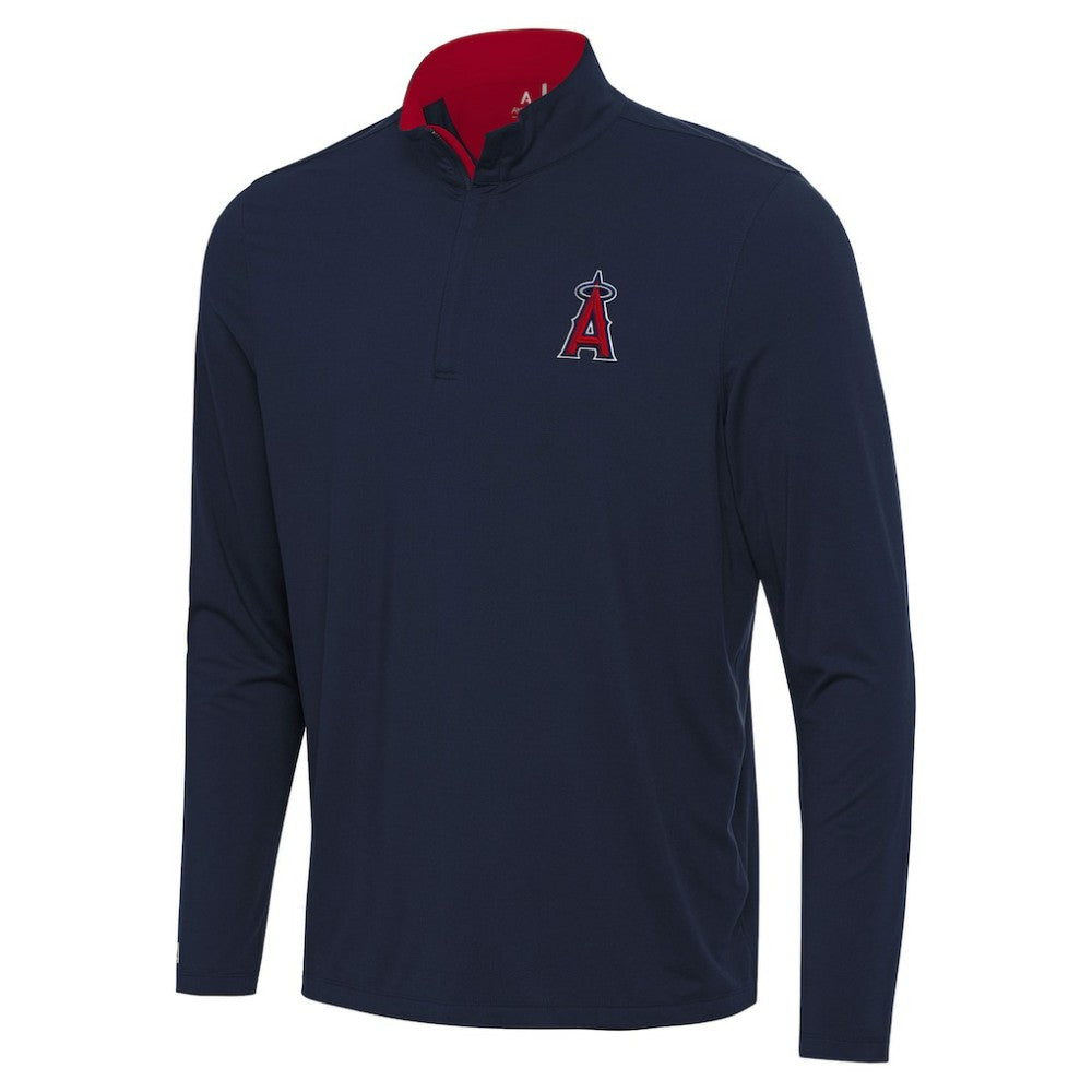 Los Angeles Angels Antigua Content Quarter-Zip Top - Navy - MLB Online