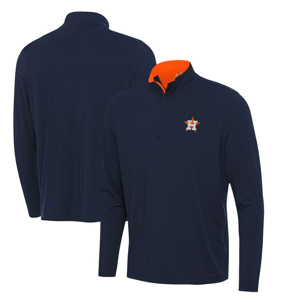 Houston Astros Antigua Content Quarter-Zip Top - Navy - MLB Online
