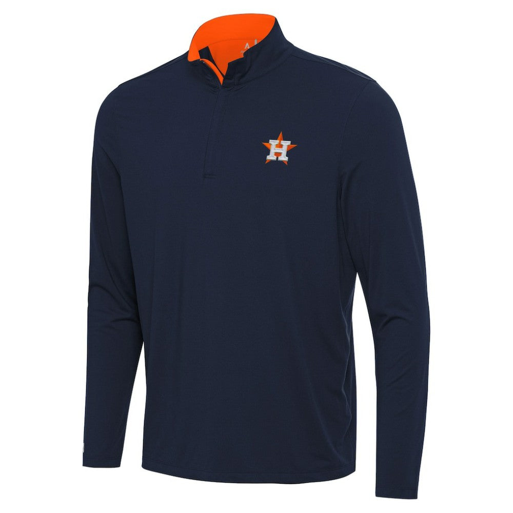 Houston Astros Antigua Content Quarter-Zip Top - Navy - MLB Online