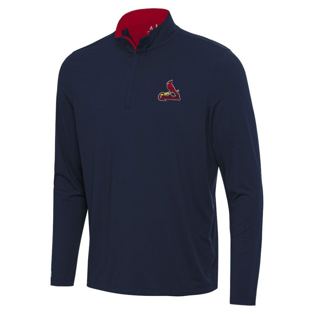 St. Louis Cardinals Antigua Content Quarter-Zip Top - Navy - MLB Discount