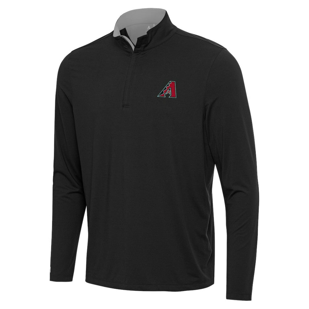 Arizona Diamondbacks Antigua Content Quarter-Zip Top - Black - MLB Lifestyle