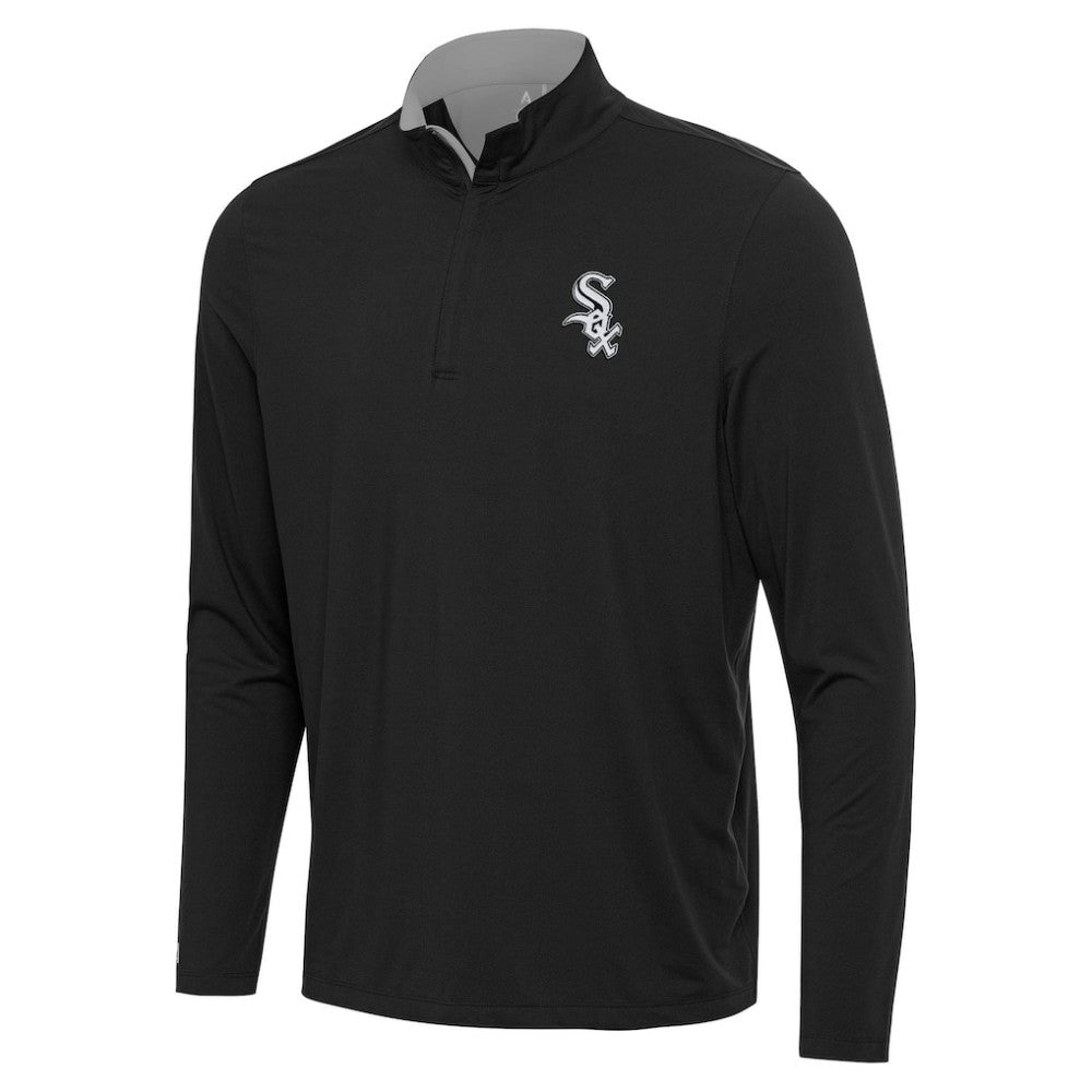 Chicago White Sox Antigua Content Quarter-Zip Top - Black - MLB on Sale