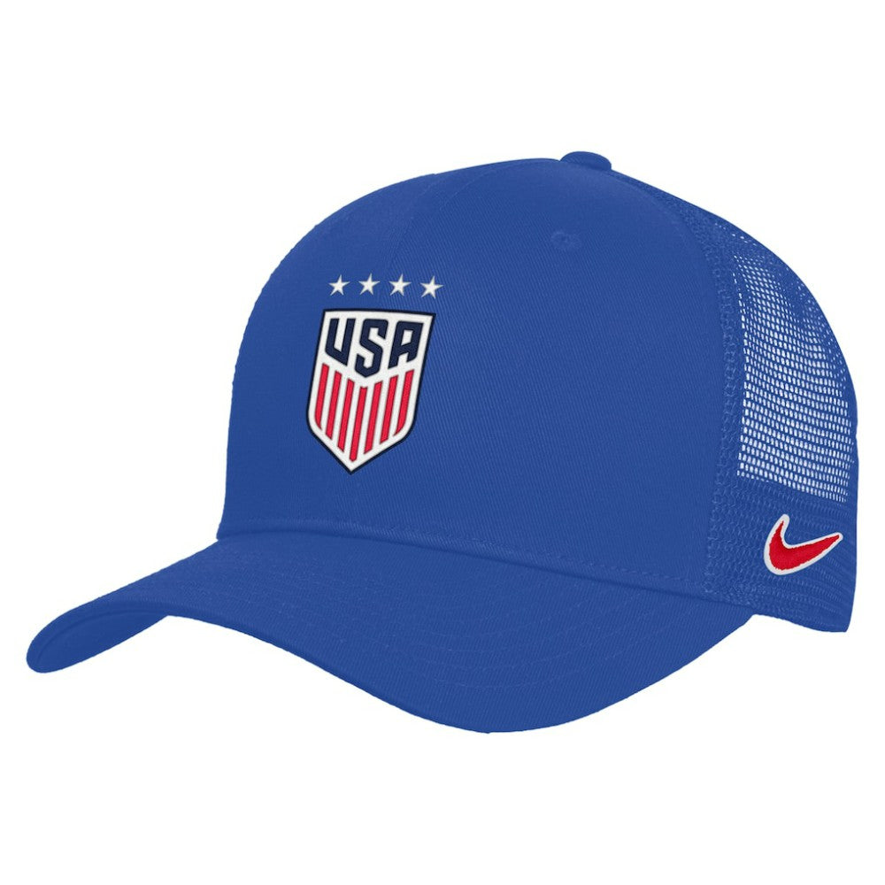 USWNT Unisex Rise Adjustable Trucker Hat Blue - Nike