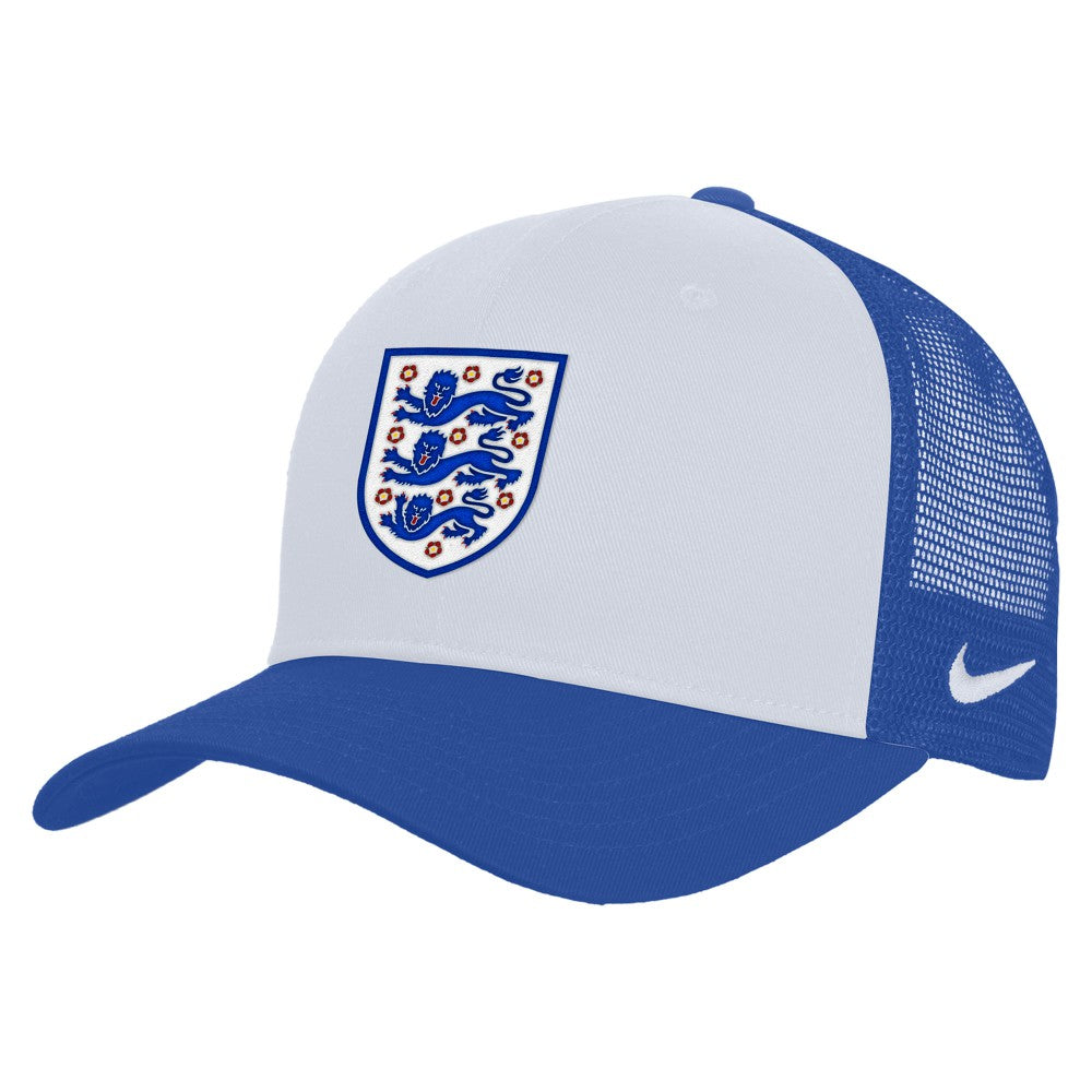 England National Team Unisex Rise Adjustable Trucker Hat White/Blue - Nike sale