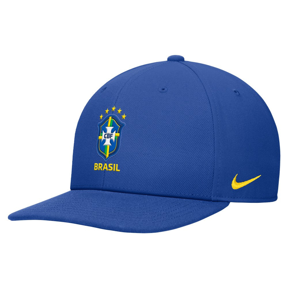 Brazil National Team Unisex Pro Flatbill Snapback Hat Blue - Nike sale