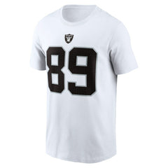 Nike Brock Bowers Las Vegas Raiders Name & Number T-Shirt White