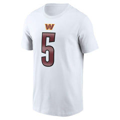 Nike Jayden Daniels Washington Commanders Name & Number T-Shirt White