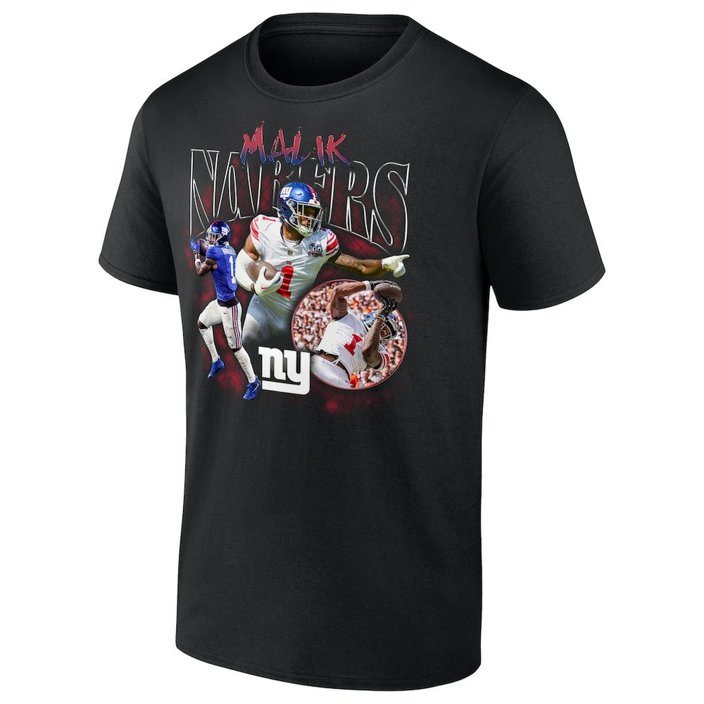 Fanatics Malik Nabers New York Giants Notorious Player Graphic T-Shirt Black