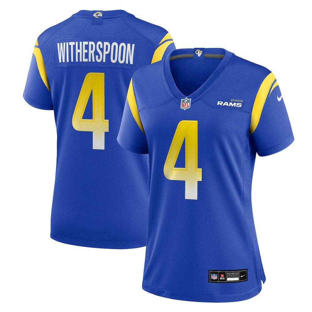 Nike Ahkello Witherspoon Los Angeles Rams Women's Team Game Jersey Royal