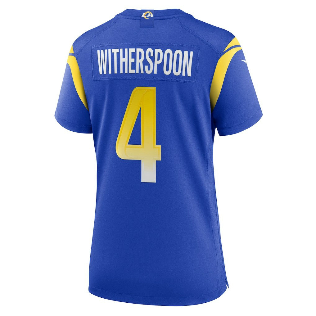 Nike Ahkello Witherspoon Los Angeles Rams Women's Team Game Jersey Royal