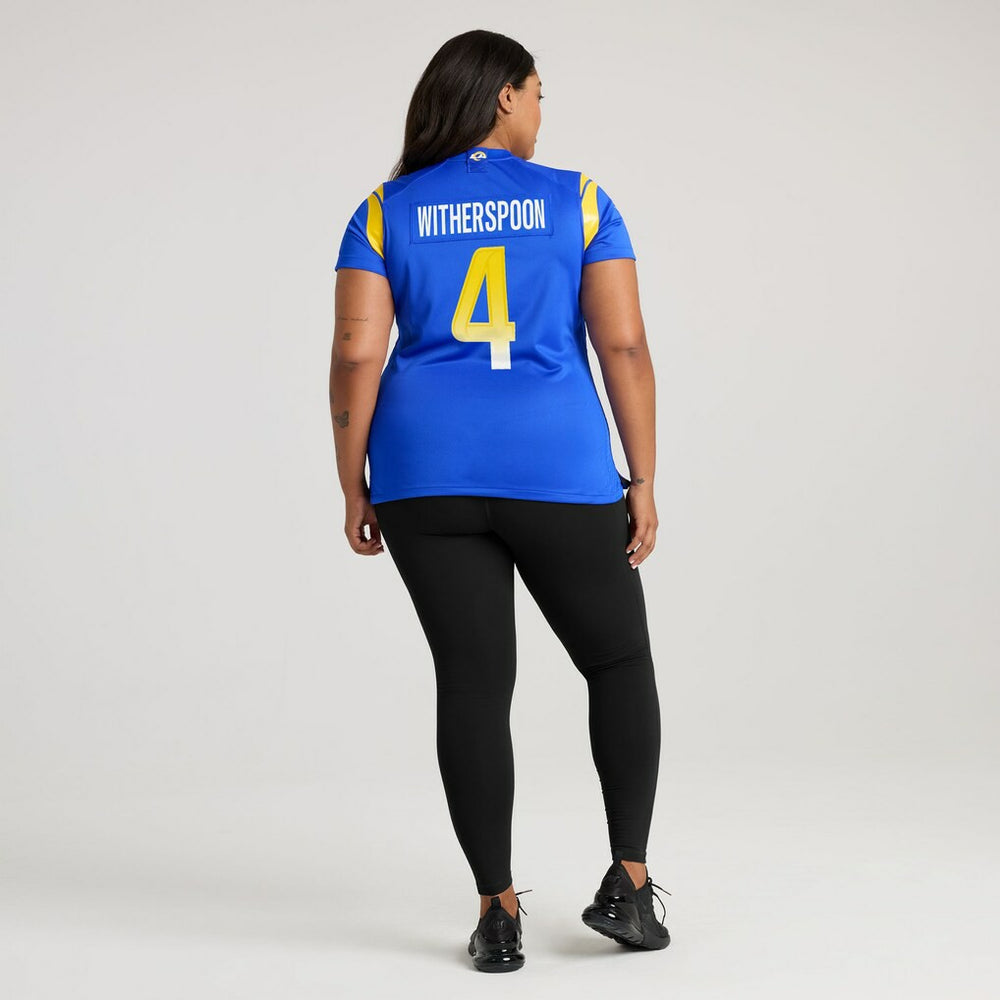 Nike Ahkello Witherspoon Los Angeles Rams Women's Team Game Jersey Royal