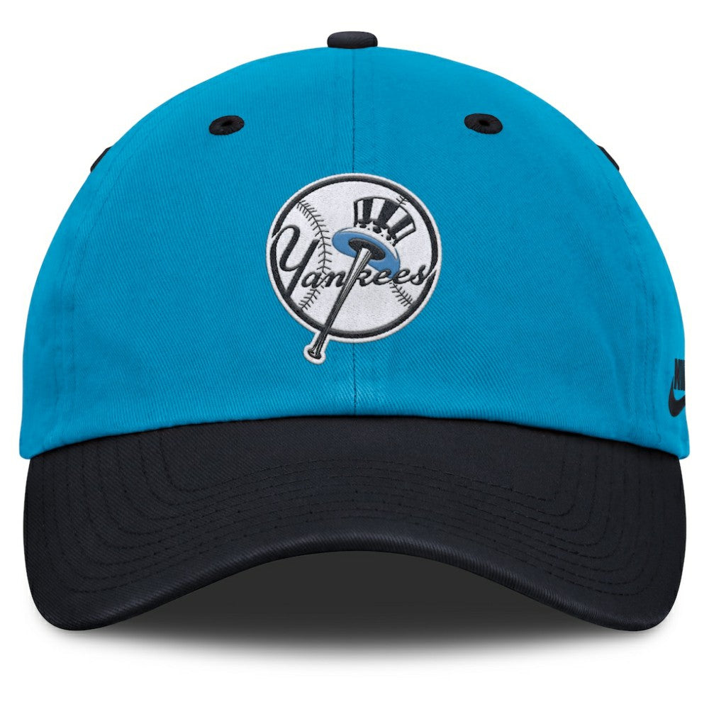 New York Yankees Nike Neon 90s Club Adjustable Hat - Blue/Navy - Nike Online
