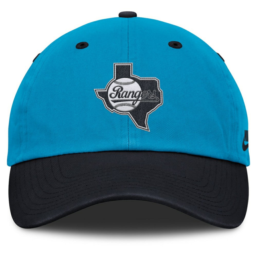 Texas Rangers Nike Neon 90s Club Adjustable Hat - Blue/Navy - Nike Discount