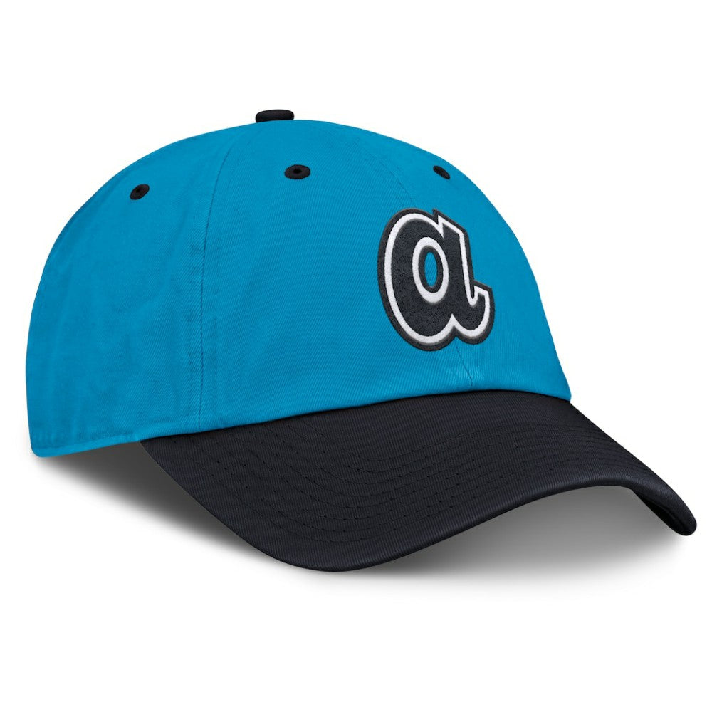 Atlanta Braves Nike Neon 90s Club Adjustable Hat - Blue/Navy - Nike Online