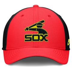 Chicago White Sox Nike Neon 90s Rise SwooshFlex Hat - Crimson/Black - Nike Lifestyle