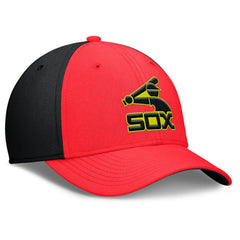 Chicago White Sox Nike Neon 90s Rise SwooshFlex Hat - Crimson/Black - Nike Lifestyle