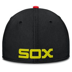 Chicago White Sox Nike Neon 90s Rise SwooshFlex Hat - Crimson/Black - Nike Lifestyle