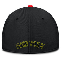 New York Mets Nike Neon 90s Rise SwooshFlex Hat - Crimson/Black - Nike Online