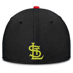 St. Louis Cardinals Nike Neon 90s Rise SwooshFlex Hat - Crimson/Black - Nike Lifestyle