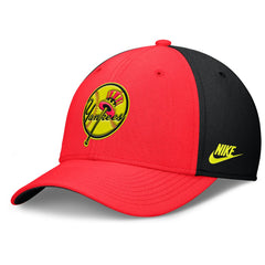 New York Yankees Nike Neon 90s Rise SwooshFlex Hat - Crimson/Black - Nike on Sale